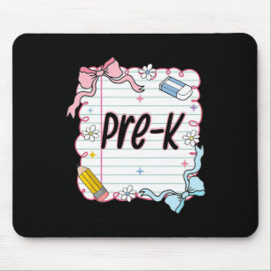 Erster Schultag Girly Coquette Mousepad