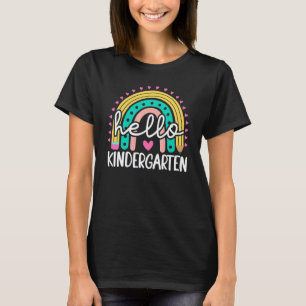Erster Schultag Hallo Kindergartenlehrer Rai T-Shirt