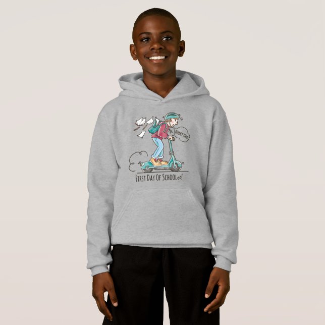 Erster Schultag | Kinder Hoodie (Vorne ganz)