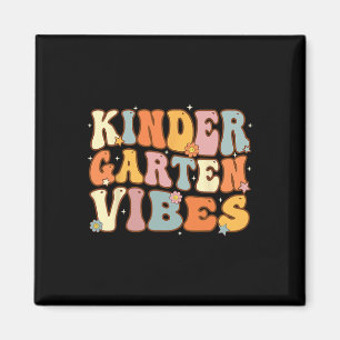 Erster Schultag Kindergarten Vibes Studentenlehrer Magnet