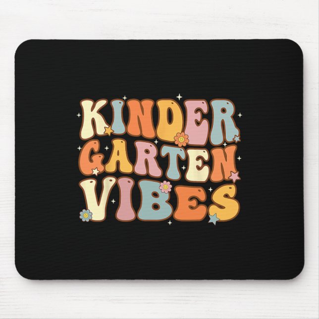 Erster Schultag Kindergarten Vibes Studentenlehrer Mousepad (Vorne)