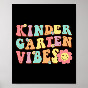 Erster Schultag Kindergarten Vibes Studentenlehrer Poster