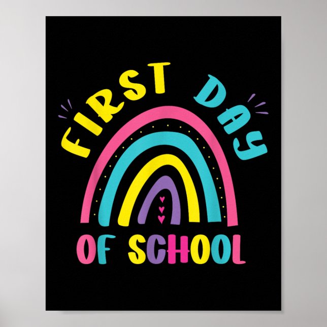 Erster Schultag Kindergarten Vorschule Poster (Vorne)