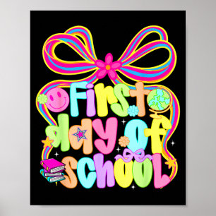 Erster Schultag Kokette zurück zur Schule Poster