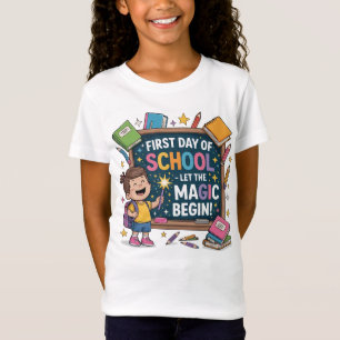 Erster Schultag - Lass des Zauberbeginns - SCHULE T-Shirt