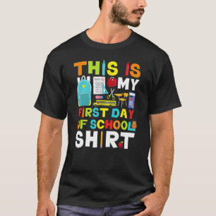 Erster Schultag Mädchen zurück zur Schule T-Shirt