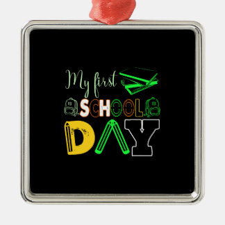 Erster Schultag Ornament Aus Metall