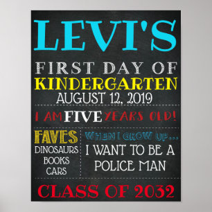 ERSTER SCHULTAG POSTER