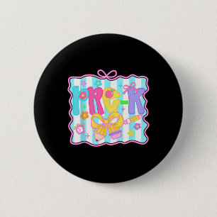 Erster Schultag Pre-k Lehrer Coquette Preppy Button