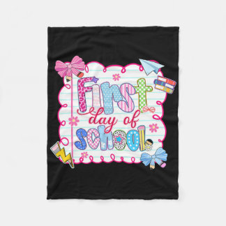 Erster Schultag Preppy Coquette Bow CK Zur Schule Fleecedecke