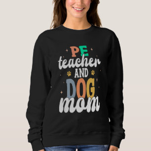 Erster Schultag Retro Sportlehrer & Hundemama 1 Sweatshirt