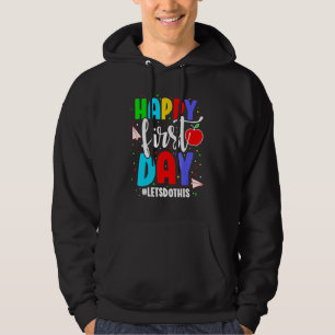 Erster Schultag Zurück zur Schule Jungen Mädchen Hoodie