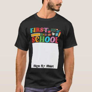 Erster Schultag Zurück zur Schule Lehrer Schüler T-Shirt