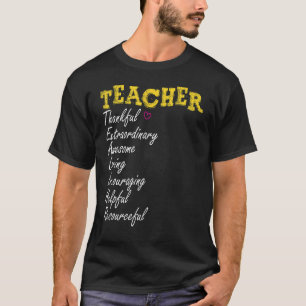 Erster Schultag zurück zur Schule Lehrer W T-Shirt