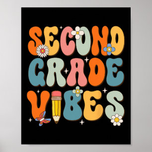 Erster Schultag zweiter Klasse Vibes Byck to Sch Poster