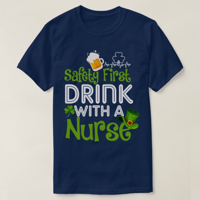 Erster Sicherheitstitel mit Krankenschwester1 T-Shirt (Design vorne)