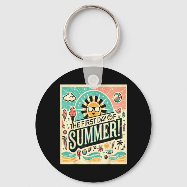 Erster Sommertag Schlüsselanhänger (Vorderseite)