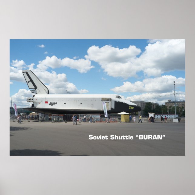 Erster sowjetischer Shuttle Buran Poster (Vorne)