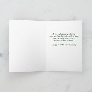 Erster St. Patrick's Day als Mutter Woodland Reh Karte