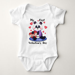 Erster T - Shirt des Valentines des Babys Tages