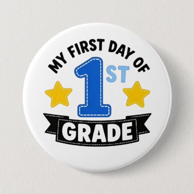 Erster Tag der 1. Klasse Button (Vorderseite)