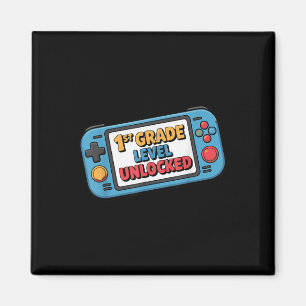 Erster Tag der 1. Klasse freigeschaltetes Gaming-J Magnet