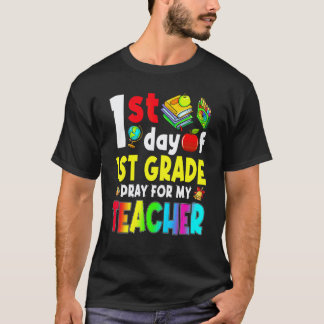 Erster Tag der 1. Klasse Lehrer Zurück zur Schule  T-Shirt