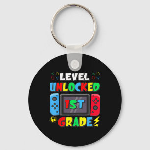 Erster Tag der 1. Klasse Level freigeschaltet Spie Schlüsselanhänger