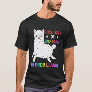 Erster Tag der 2. Klasse kein Problem Lama Ideen T-Shirt