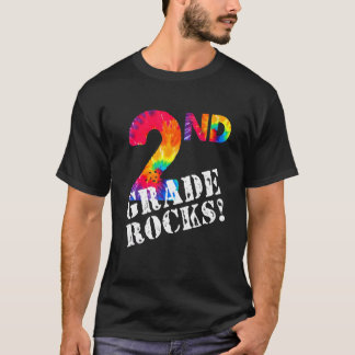 Erster Tag der 2. Klasse Rockt Tie Dye Schüler zur T-Shirt