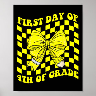 Erster Tag der 4. Klasse Coquette Zurück zur Schul Poster