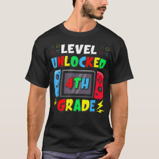 Erster Tag der 4. Klasse Level freigeschaltet Spie T-Shirt