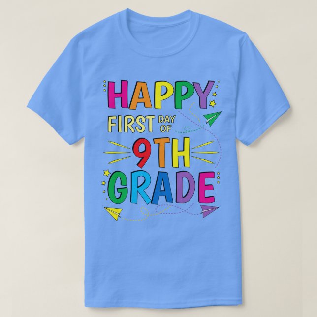 Erster Tag der 9. Klasse T-Shirt (Design vorne)