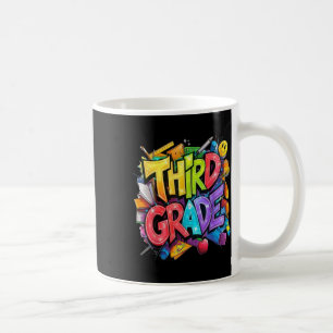 Erster Tag der dritten Klasse Blumenstrauß für Leh Kaffeetasse