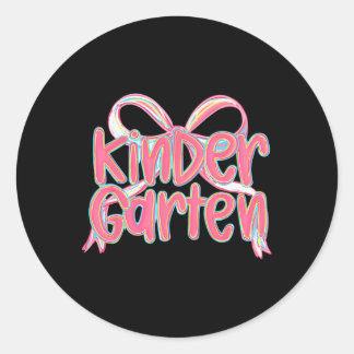 Erster Tag der dritten Klasse Blumenstrauß für Leh Runder Aufkleber