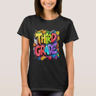 Erster Tag der dritten Klasse Blumenstrauß für Leh T-Shirt