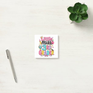 Erster Tag der dritten kleinen Miss 3. Klasse Post-it Klebezettel
