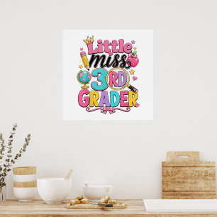 Erster Tag der dritten kleinen Miss 3. Klasse Poster