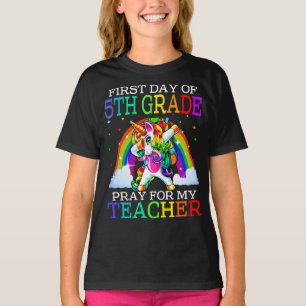 Erster Tag der fünften Klasse Beten für meinen Leh T-Shirt