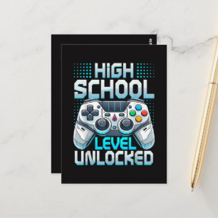 Erster Tag der High School-Stufe freigeschaltet  Postkarte