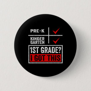 Erster Tag der Jungen der ersten Klasse Mädchen zu Button