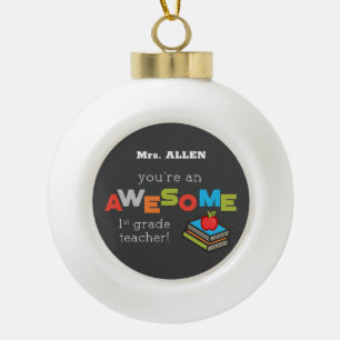 Erster Tag der Lehrerbewertung, Phantastisch Keramik Kugel-Ornament
