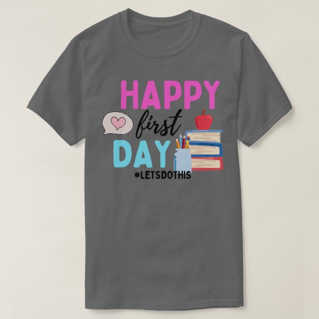 Erster Tag der Schule 3 T-Shirt (Design vorne)