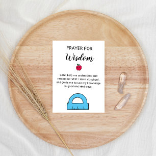 Erster Tag der Schule Gebet Segen Feiertagskarte