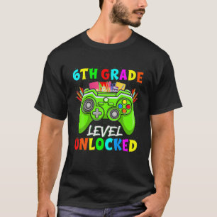 Erster Tag der Schule Junge Mädchen 6. Klasse Uncl T-Shirt
