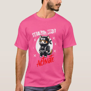 Erster Tag der Schule Ninja Stealth-Modus aktivier T-Shirt