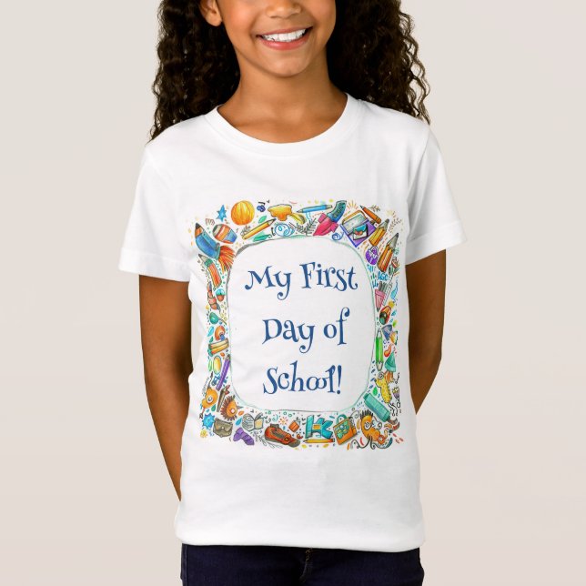 Erster Tag der Schule T-Shirt (Vorderseite)