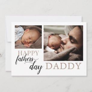 Erster Tag der Väter aus dem neuen Baby-Foto Feiertagskarte