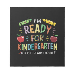Erster Tag der Vorschule für Kinder macht Spaß zur Notizblock