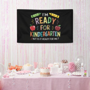 Erster Tag der Vorschule für Kinder, zurück zur Sc Banner